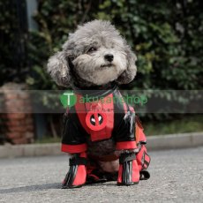 画像1: デッドプール＆ウルヴァリン Deadpool 3 ドッグプール Dogpool 風 犬服 ペット用品 コスチューム コスプレ衣装  COSPLAY (1)