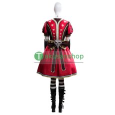 画像4: アリス マッドネス リターンズ  Alice: Madness Returns アリス レッドワンピース 風 コスチューム コスプレ衣装 コスプレ靴 バラ売り可 オーダーメイド (4)