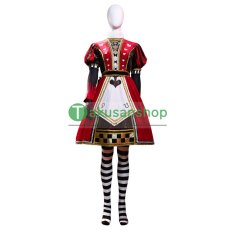 画像5: 豪華版 アリス マッドネス リターンズ  Alice: Madness Returns アリス レッドワンピース 風 コスチューム コスプレ衣装 コスプレ靴 バラ売り可 オーダーメイド (5)