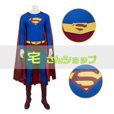 画像4: Superman Returns スーパーマン リターンズ クラーク・ケント 風 コスチューム コスプレ衣装 コスプレ靴 ブーツ付き オーダーメイド バラ売り可 (4)