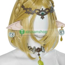 画像11: ゼルダの伝説 ティアーズ オブ ザ キングダム Zelda ゼルダ姫  風   コスプレ衣装 コスチューム  バラ売り可 オーダーメイド (11)