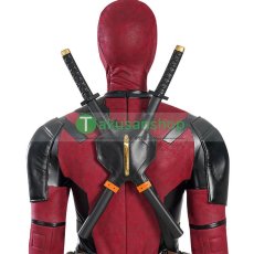 画像12: 【武器無し】デッドプール＆ウルヴァリン Deadpool3 ウェイド ウィルソン 風 コスチューム コスプレ衣装 コスプレ靴 バラ売り可 オーダーメイド (12)