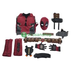 画像27: 【武器無し】デッドプール＆ウルヴァリン Deadpool3 ウェイド ウィルソン 風 コスチューム コスプレ衣装 コスプレ靴 バラ売り可 オーダーメイド (27)