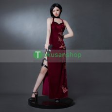 画像1: バイオ4リメイク バイオハザード RE:4 Resident Evil  エイダ・ウォン ADA Wong 風 コスチューム コスプレ衣装 (1)