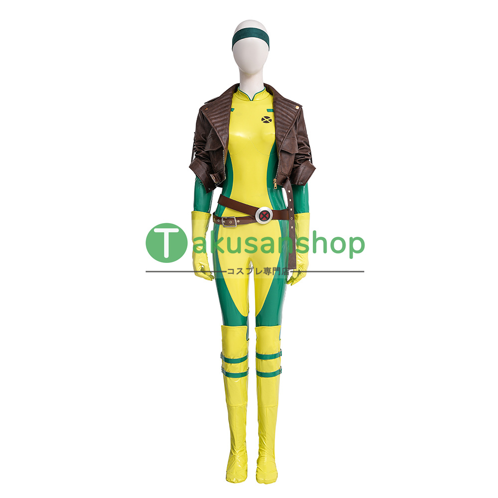 X-MEN 97 Rogue ローグ 風 コスチューム コスプレ衣装 バラ売り可